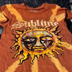 Sublime Orange Kids T-Shirt with Sun Design